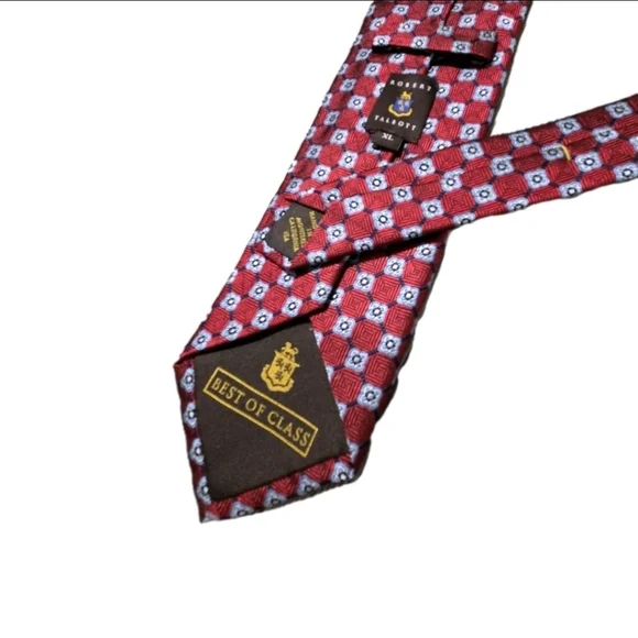 Robert Talbott Neck Tie Best of Class Geometric Mens 100% Silk Hand Made In USA. - Picture 4 of 8